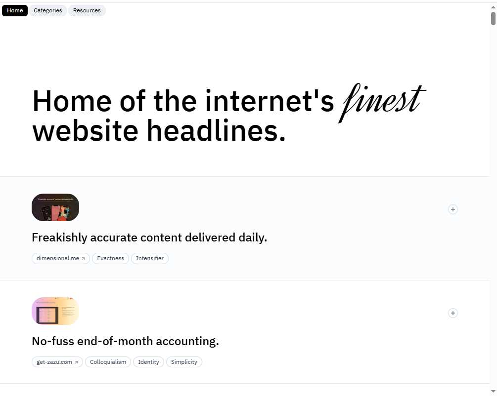 Website Headlines